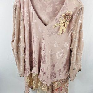 Vintage early 90's Spencer Alexis Asymmetrical  Women's top, size 14